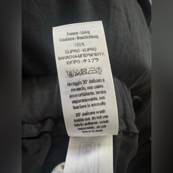 Forte Forte Black Semi-Sheer Palazzo Pants Wide Leg Silk Cotton Luxury US 6 - Picture 5 of 13